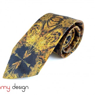  Silk tie-Gold Gilding pattern